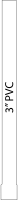 Long 3" PVC Pipe