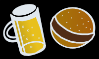 Beer and Hamburger