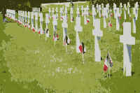 Rhone American Cemetery and Memorial Colorized