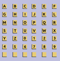 Alphanumeric Tiles