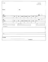 Eye Prescription Form