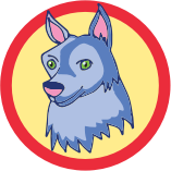 wolf head ذئب