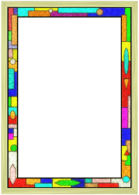 Stained Glass Border 02