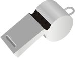 Football referee's whistle