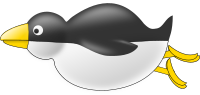 Tux Swims