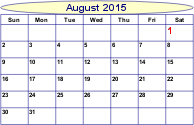Scripted Month Calendar