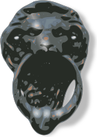 Lion-Face Door Knocker