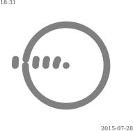 Concentric Loop Clock (Grey without background)