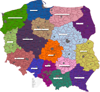 Poland, voivodeship, district