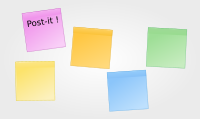Post-it 5 colors