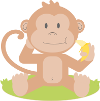 Cartoon monkey