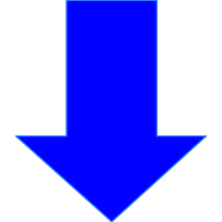 Arrow in blue