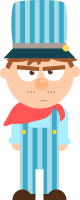 Train engineer cartoon