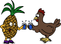 Pineapple and Chicken - Cheers!