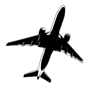 Malaysia Air MH17 Flight Crash Airplane Outline
