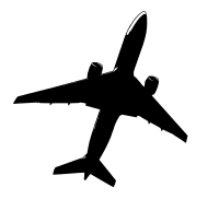 Malaysia Air MH17 Flight Crash Airplane Stencil