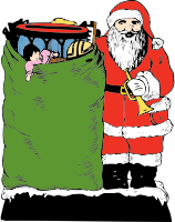 santa and his bag
