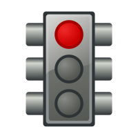 Red traffic light