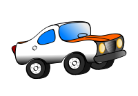 Remix of orange funny car