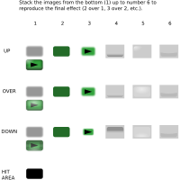 Rectangular Button Kit