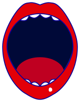 red open mouth
