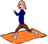 Exercising woman