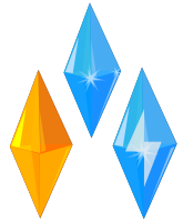 Crystal gems - Glittering Blue & Yellow precious gems