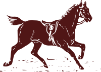 Horse with Saddle