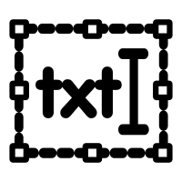 mono frame text
