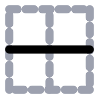 primary border horizontal