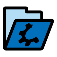 primary folder cyan open