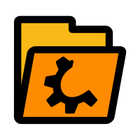 primary folder orange