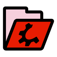 primary folder red open
