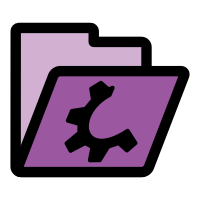 primary folder violet open