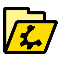 primary folder yellow open