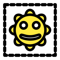 Smiley Sun Icon