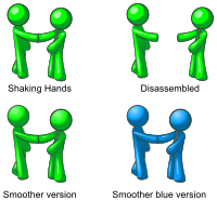 Men Shacking Hand (4 differents versions)