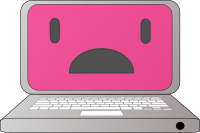 Sad laptop