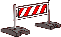 Absperrung barrier