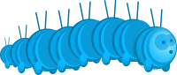 Blue Caterpillar