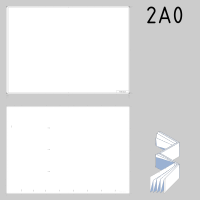 DIN 2A0 technical drawing format and folding