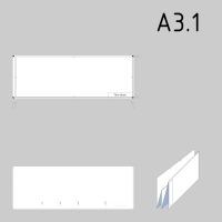 DIN A3.1 technical drawing format and folding