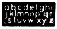 Lowercase Latin Alphabet Roman Numbers Template