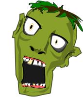 Zombie head