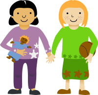 two little girl