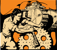 Woman and a Gear