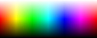 rgb colours at maximum saturation