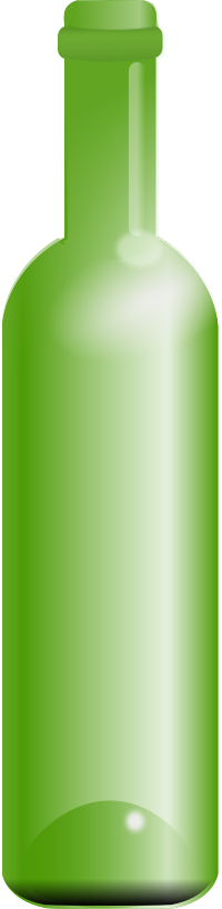 empty green bottle