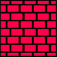 Red brick wall