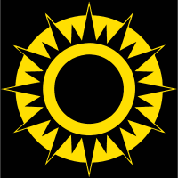 Yellow Abstract Sun